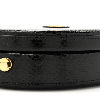 Gucci Snakeskin Broadway Mini Heart Top Handle Bag Black 10 of 10