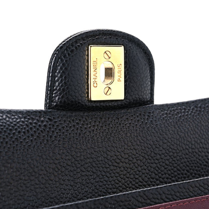 Chanel Caviar Quilted Medium Double Flap Black 7 of 11