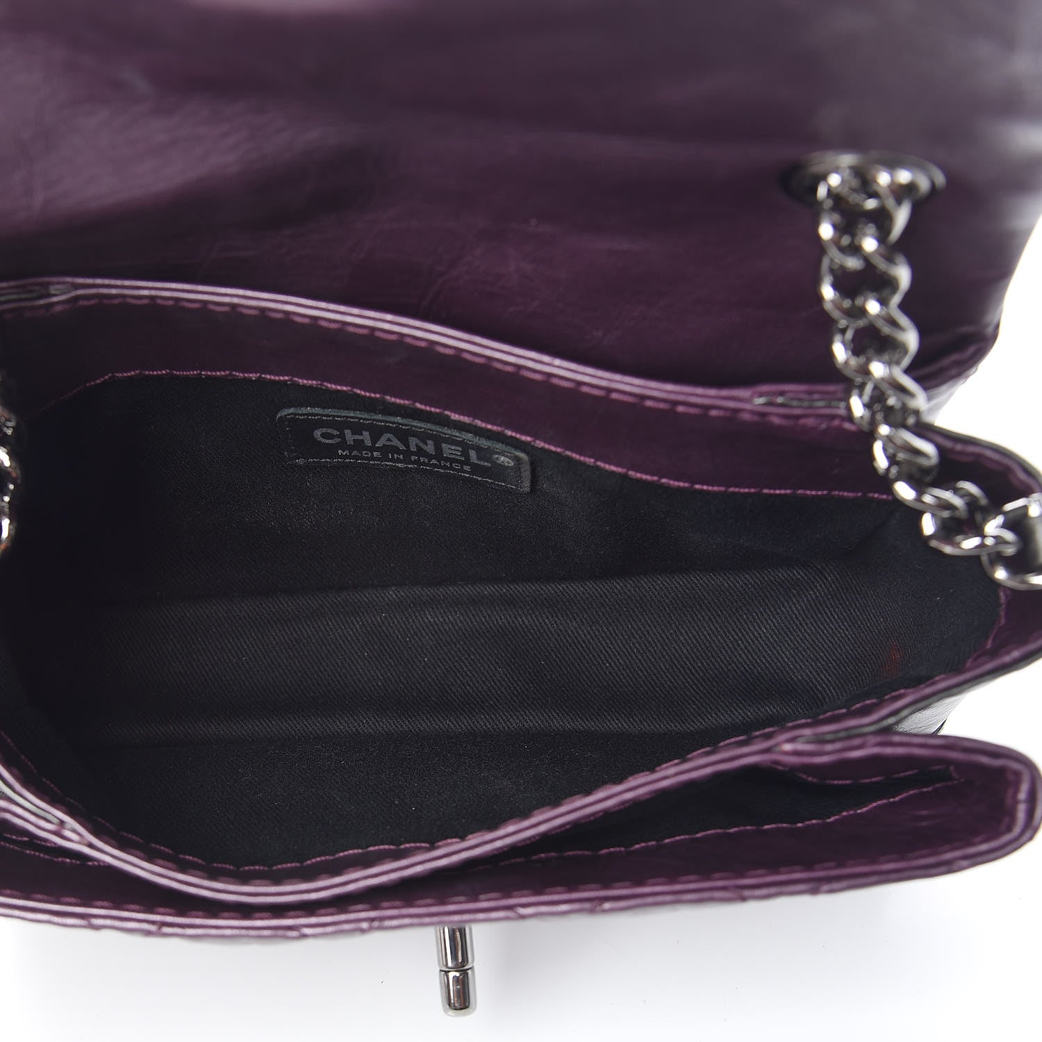 Chanel Calfskin Mineral Nights Mini Flap Dark Purple 5 of 10