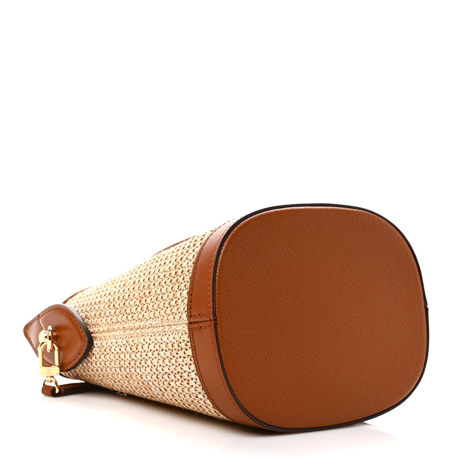 Louis Vuitton Kitted Raffia Petit Bucket Caramel 4 of 9