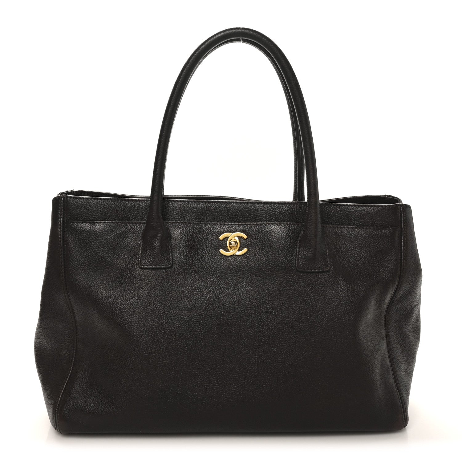 Chanel Calfskin Cerf Executive Shopper Tote Brown 1 of 11