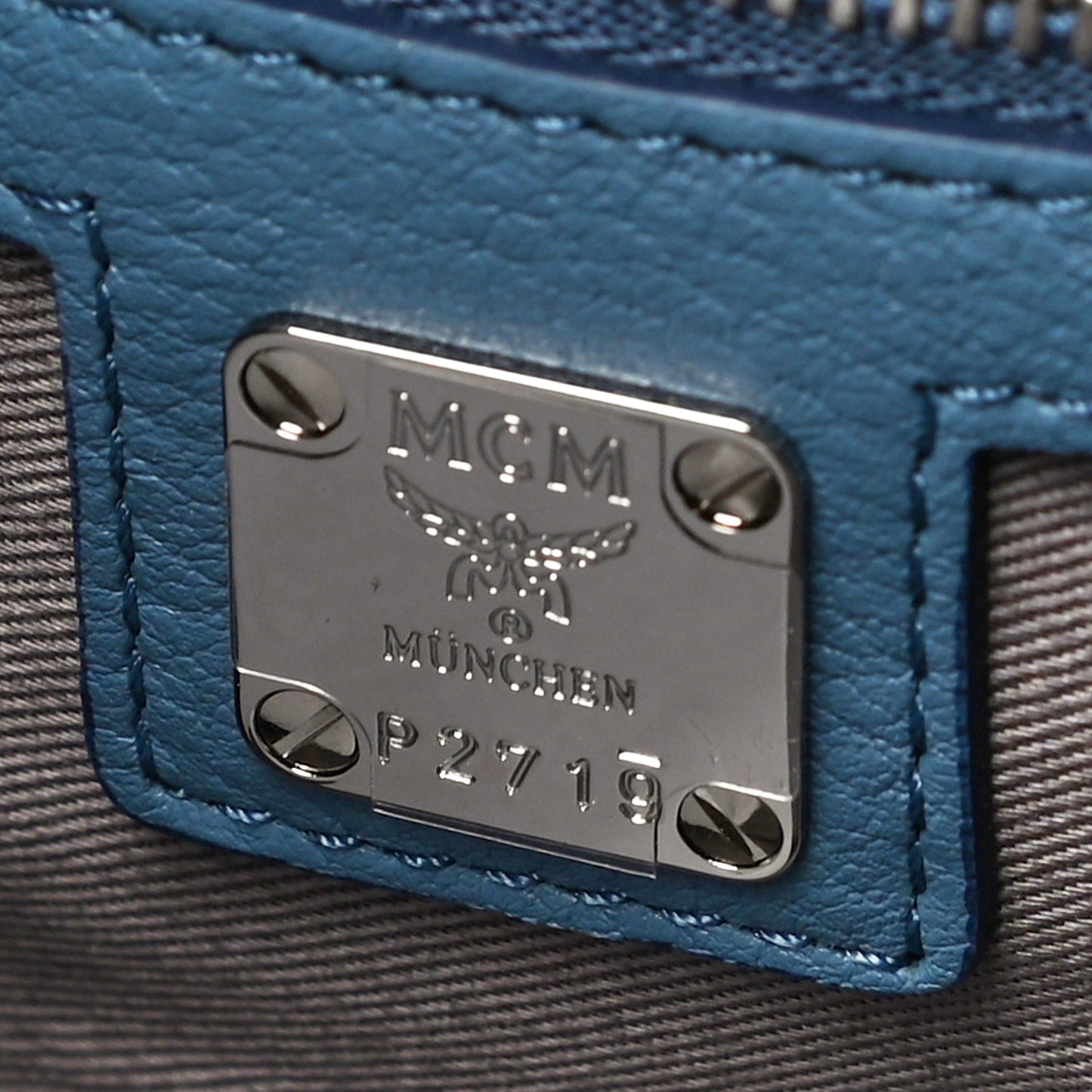 Calfskin Ottomar Monogram Large Klara Hobo Luft Blue