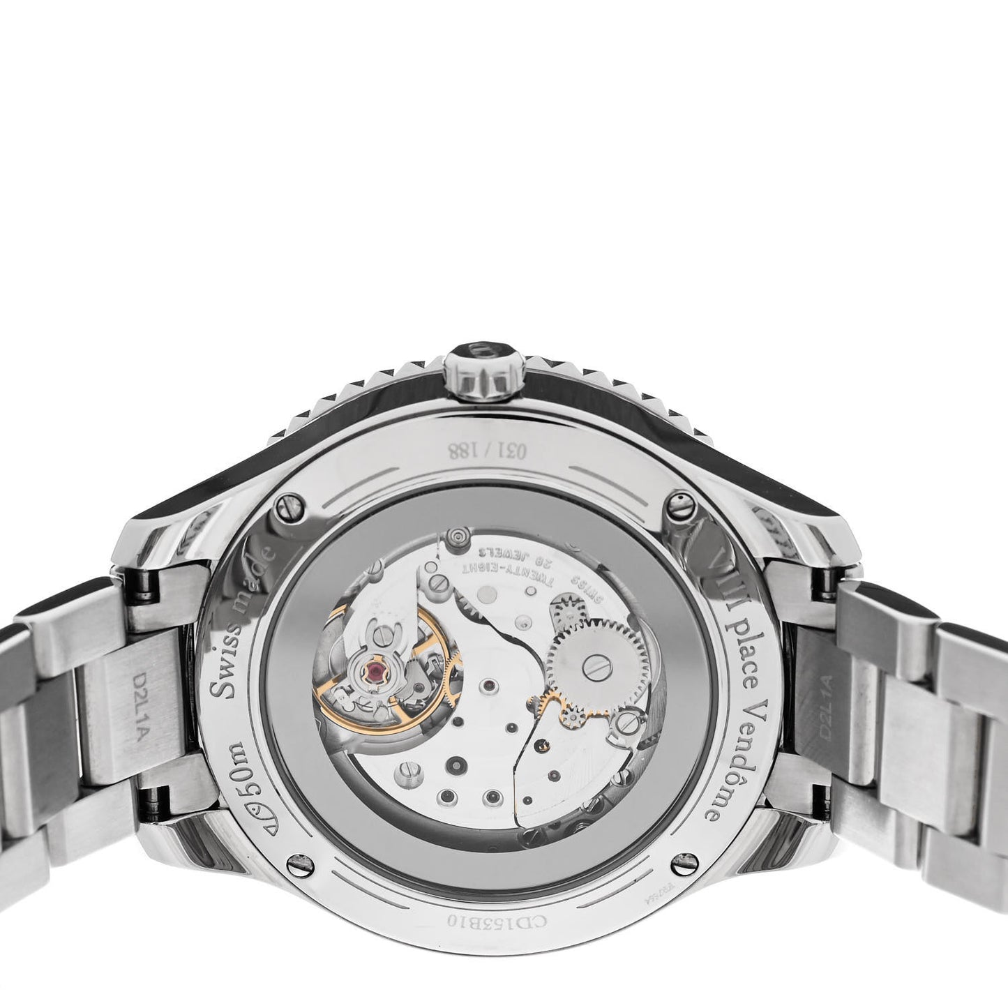 Stainless Steel Diamond Bezel Mother of Pearl 36mm Dior VIII Bal Plisse Ruban Automatic Watch