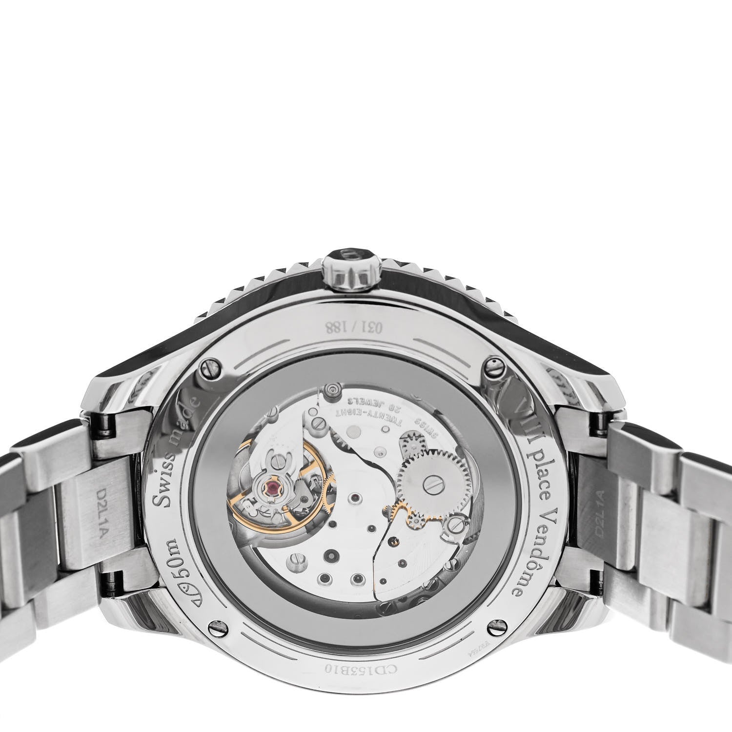 Christian Dior Stainless Steel Diamond Bezel Mother of Pearl 36mm Dior VIII Bal Plisse Ruban Automatic Watch 4 of 5