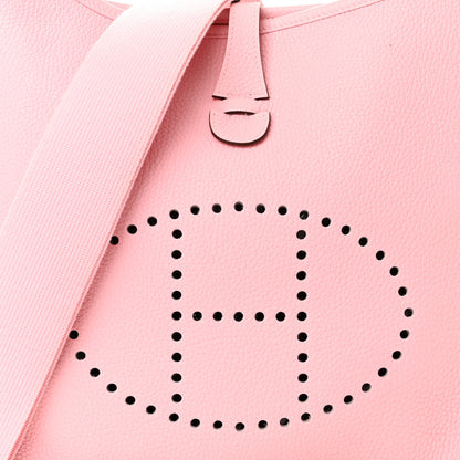 Hermes Taurillon Clemence Evelyne III PM Rose Sakura 8 of 12