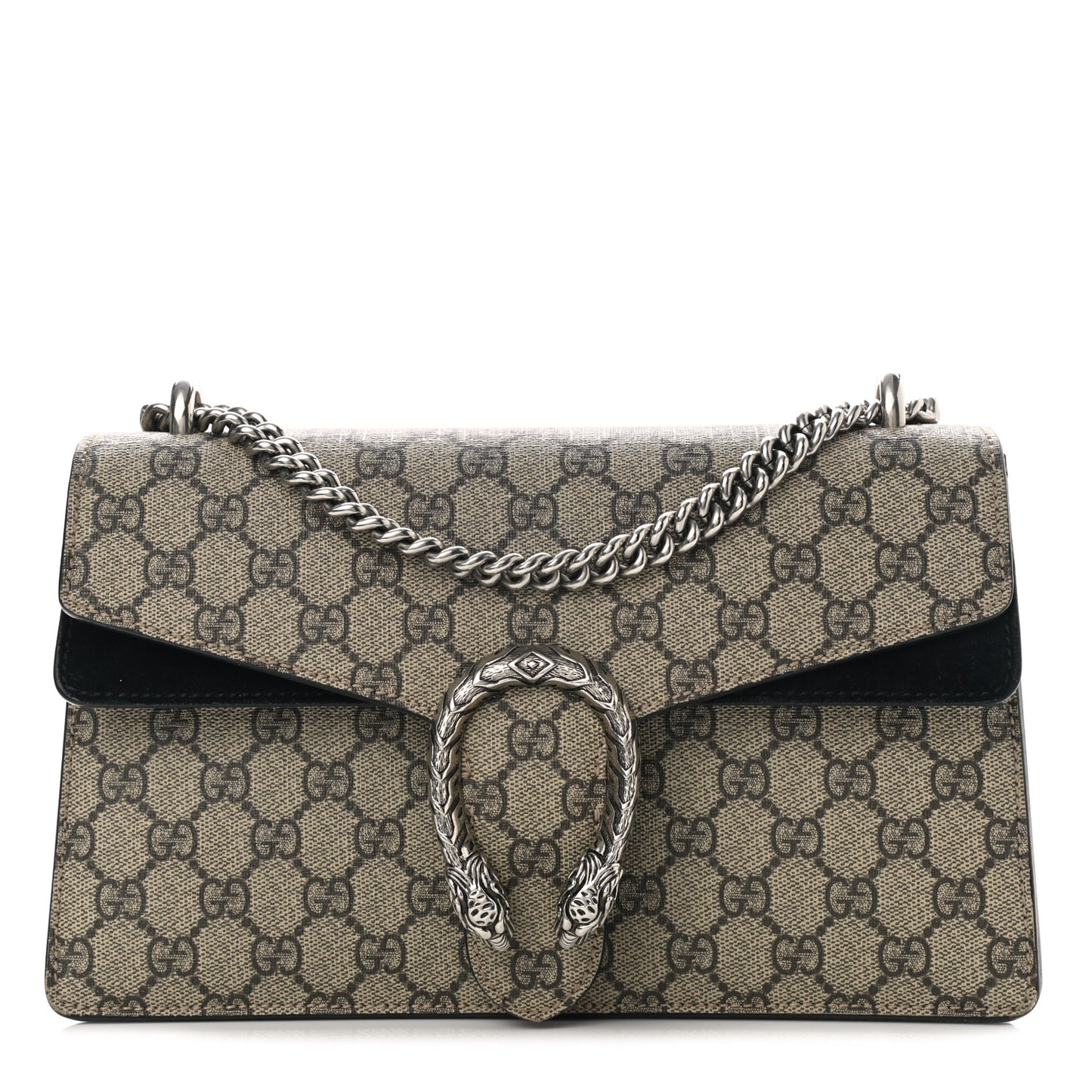 GG Supreme Monogram Small Dionysus Shoulder Bag Black