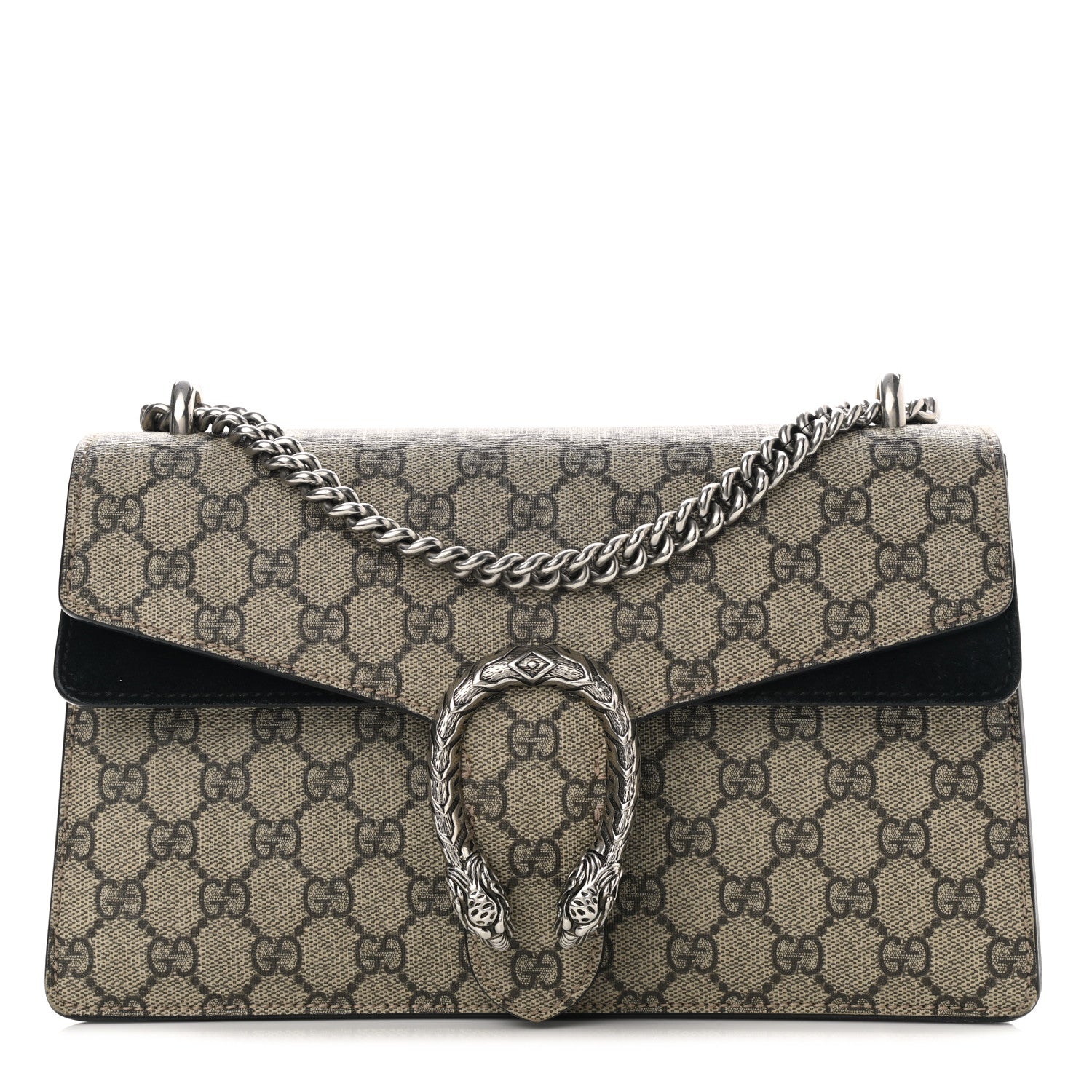 Gucci GG Supreme Monogram Small Dionysus Shoulder Bag Black 1 of 11
