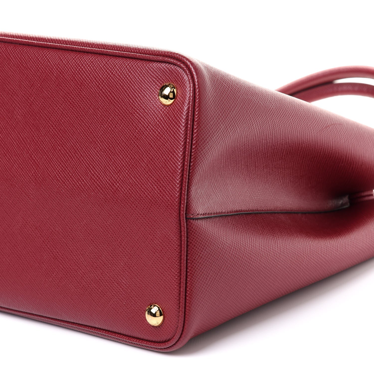 Prada Saffiano Cuir Large Double Bag Fuoco 11 of 12