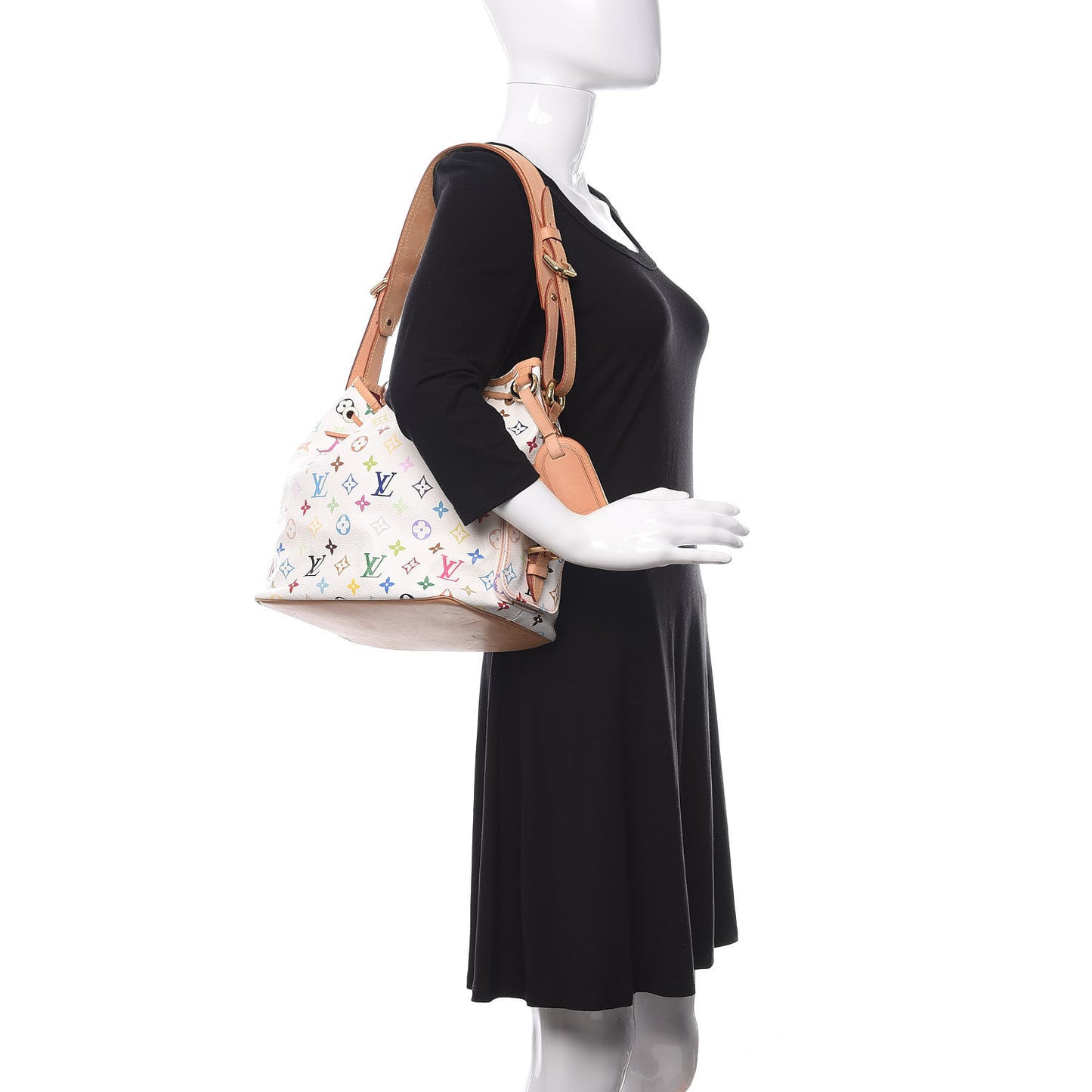 Monogram Multicolor Petit Noe White