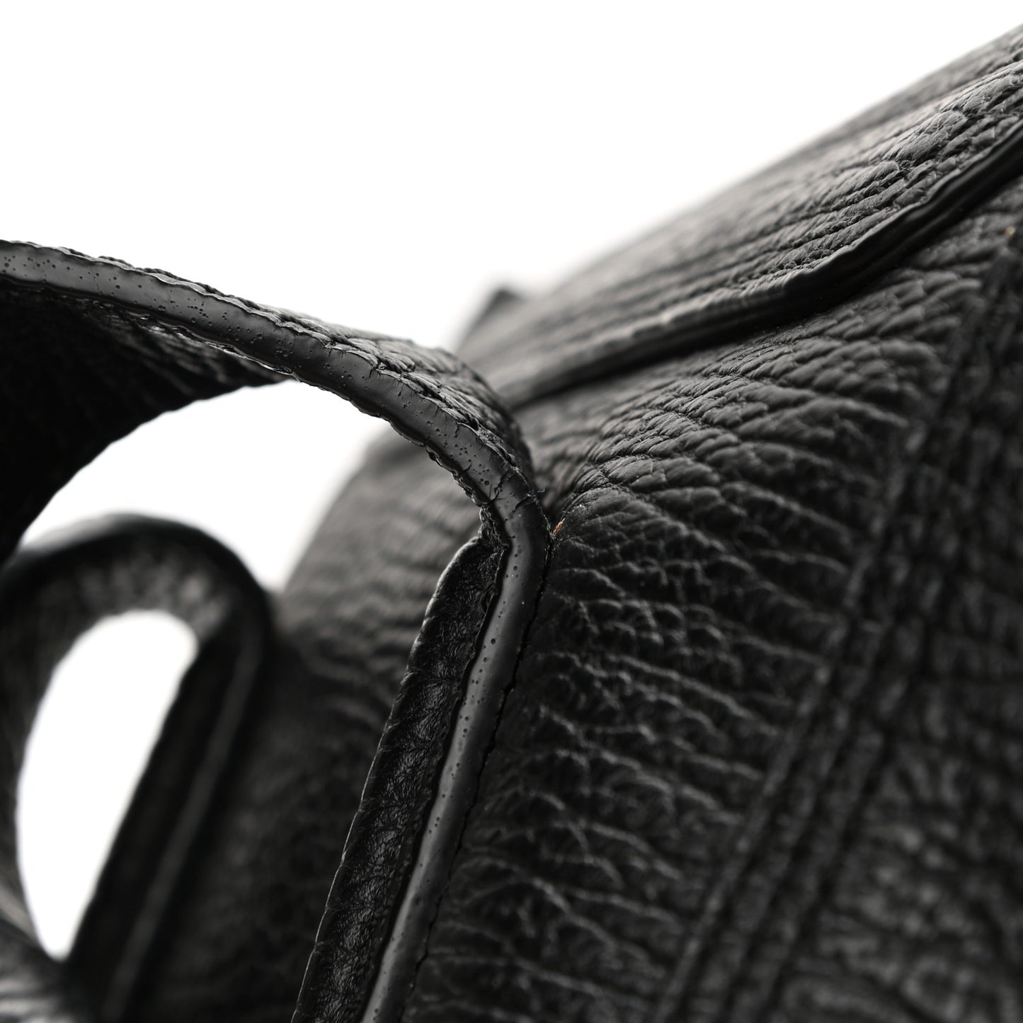 Textured Calfskin Mini Pashli Satchel Black