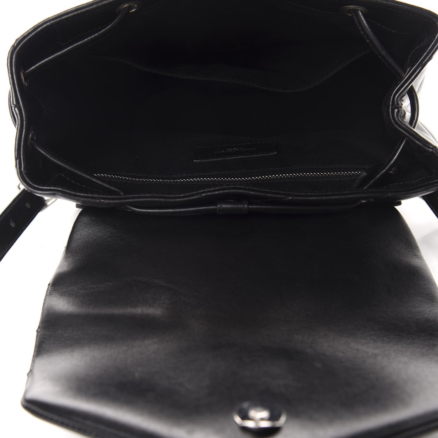 Calfskin Y Quilted Monogram Small Loulou Backpack Black