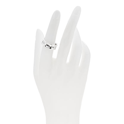 Tiffany Sterling Silver 1837 Band Ring 53 6.5 2 of 6