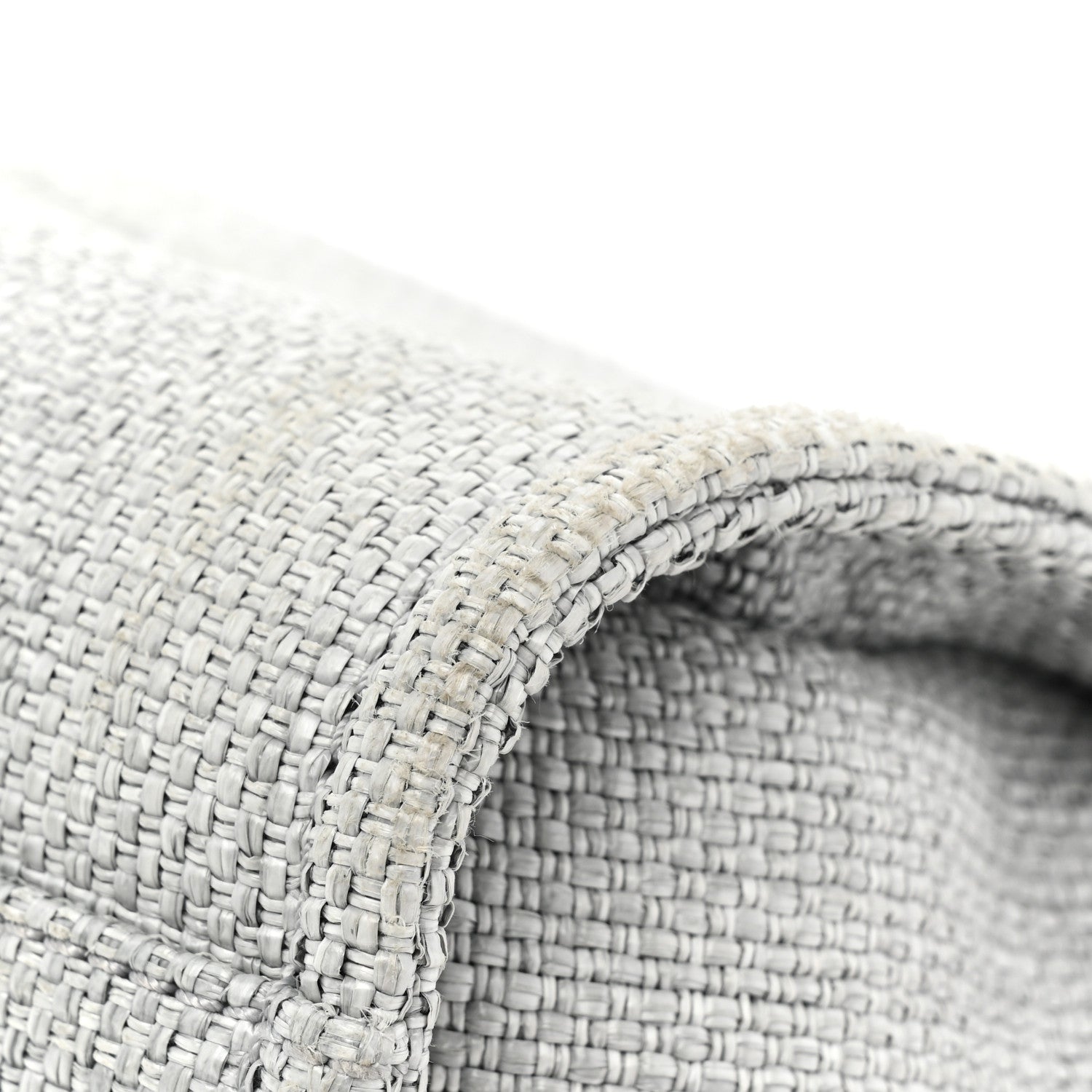 Chanel Woven Straw Raffia Small Deauville Tote Grey 9 of 10