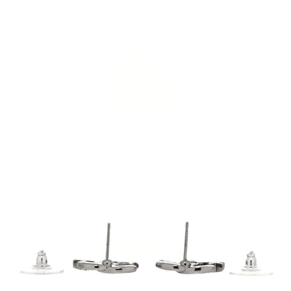 Chanel Crystal CC Starfall Earrings Silver 3 of 4