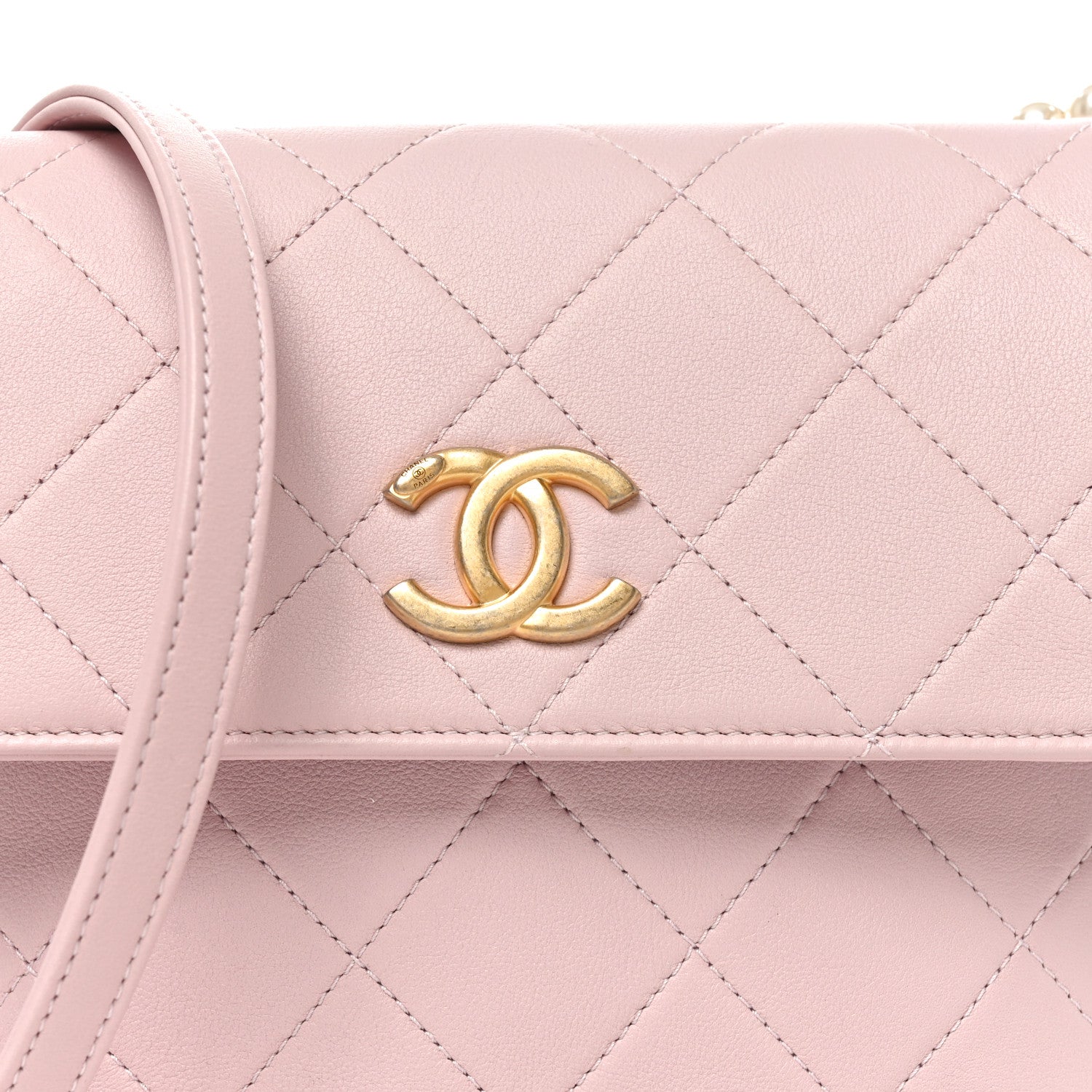 Chanel Calfskin Quilted Pearl Small About Pearls Hobo Bag Light Pink 8 of 10
