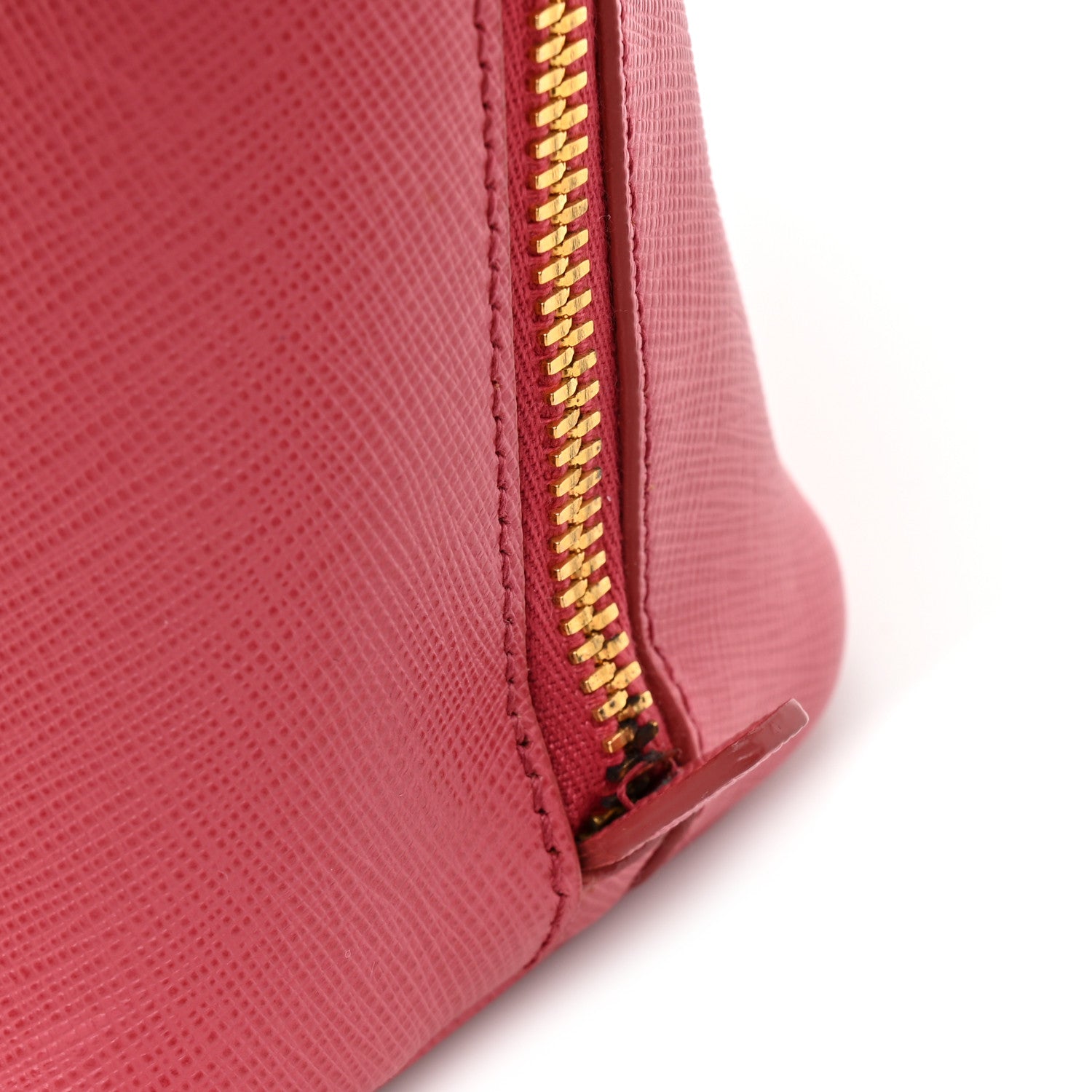Prada Saffiano Lux Small Promenade Tote  Peonia 11 of 13