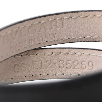 Bulgari Calfskin Serpenti Forever Double Coil Bracelet Black 5 of 5