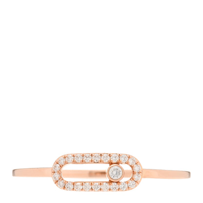 Messika 18K Rose Gold Diamond Move Uno Ring 54 6.75 1 of 5