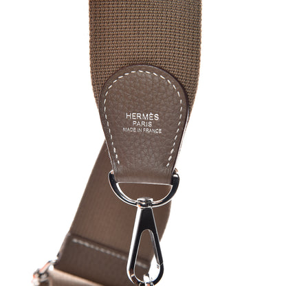 Hermes Taurillon Clemence Evelyne III PM Etoupe 10 of 12