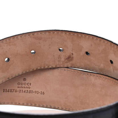 Gucci Guccissima Interlocking G 40mm Belt 90 36 Black 4 of 7