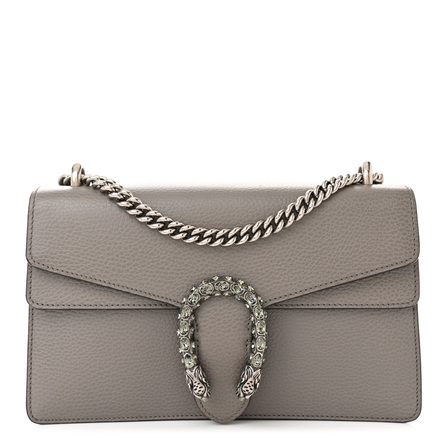 Gucci Pebbled Calfskin Small Dionysus Shoulder Bag Dusty Grey 1 of 14
