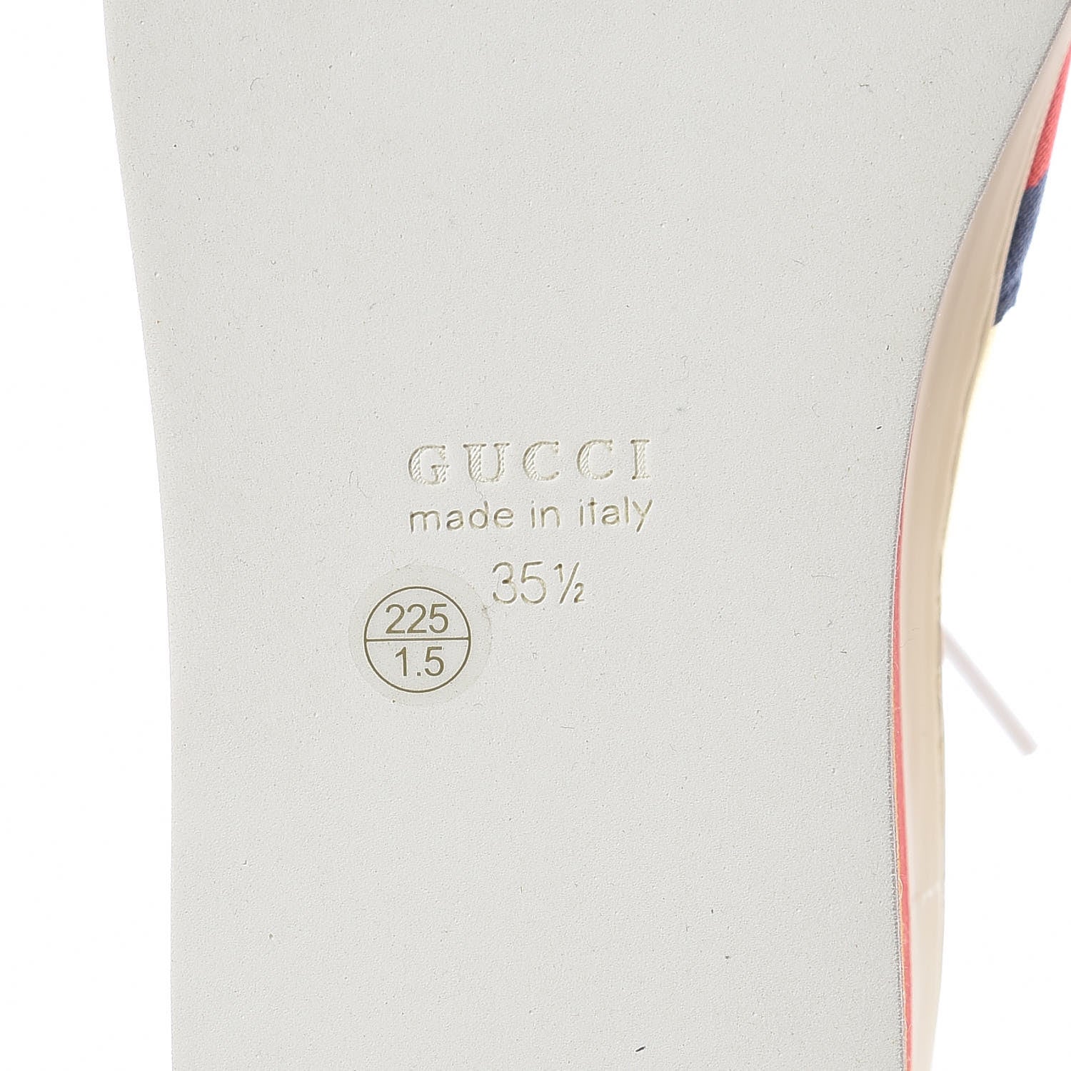 Gucci Metallic Nappa Sylvie Web Peggy Platform Sneakers 35.5 Oro Vecchio 5 of 11