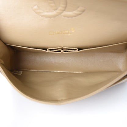 Chanel Lambskin Quilted Medium Double Flap Beige 5 of 10
