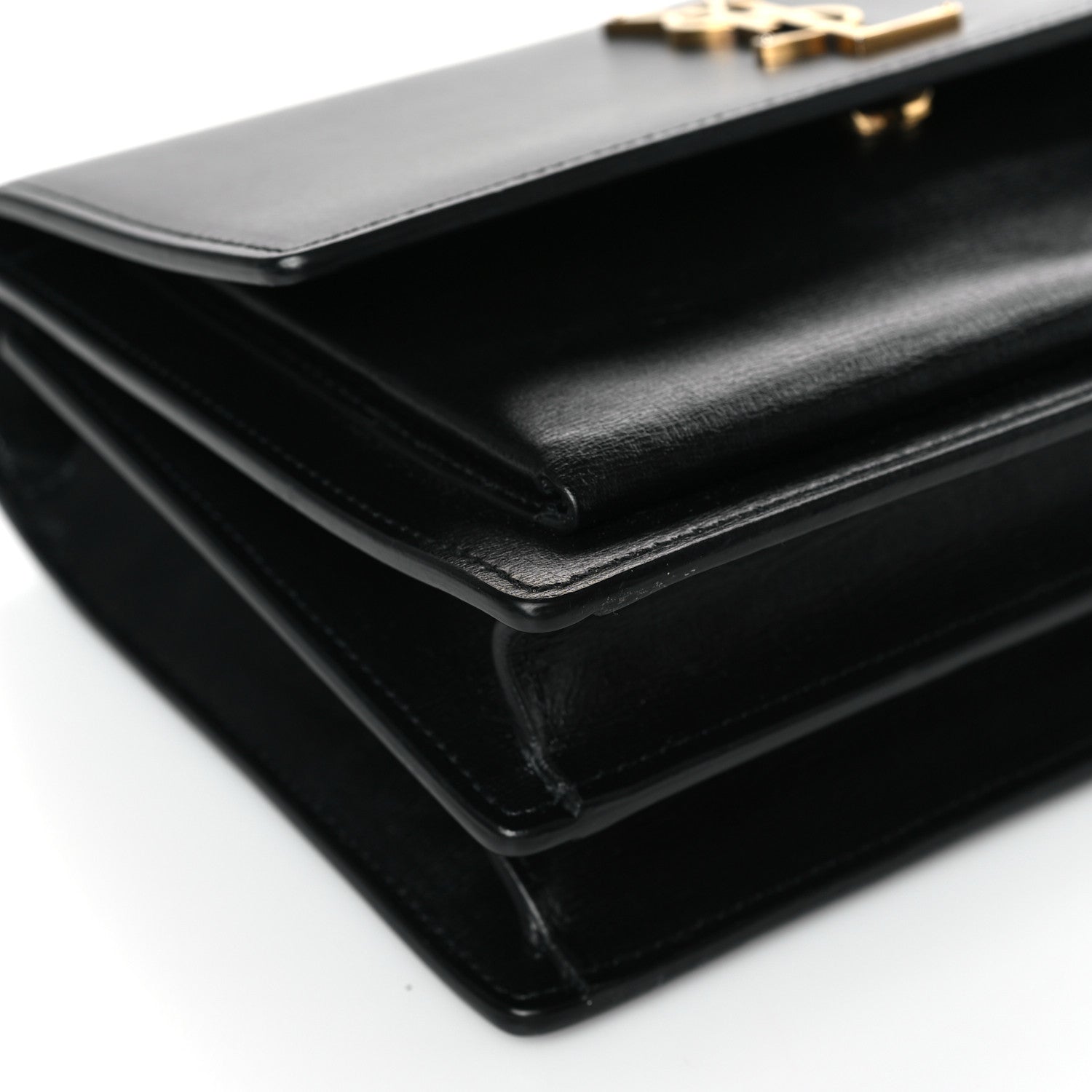Saint Laurent Calfskin Medium Monogram Sunset Black 8 of 9
