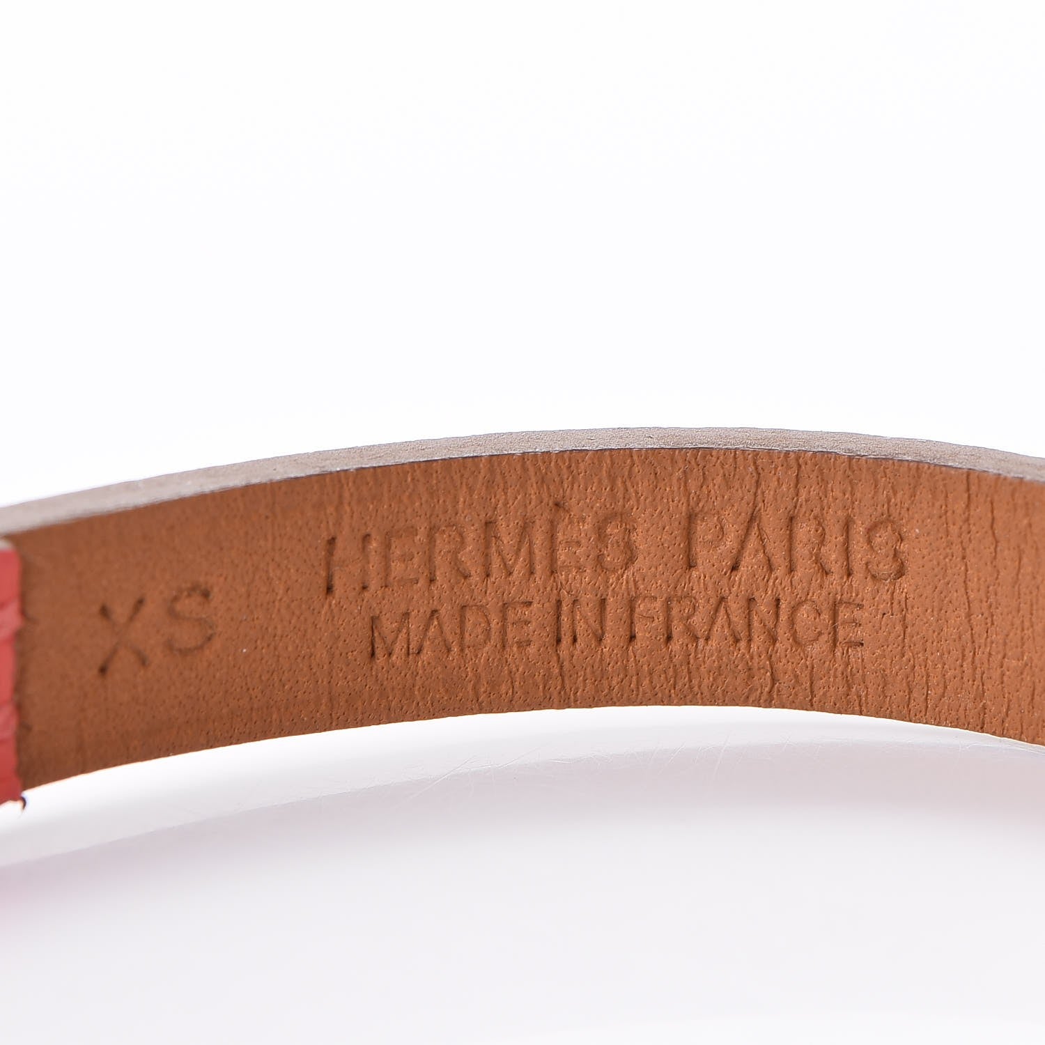 Hermes Epsom Micro Rivale Bracelet XS Rose Jaipur 5 of 7