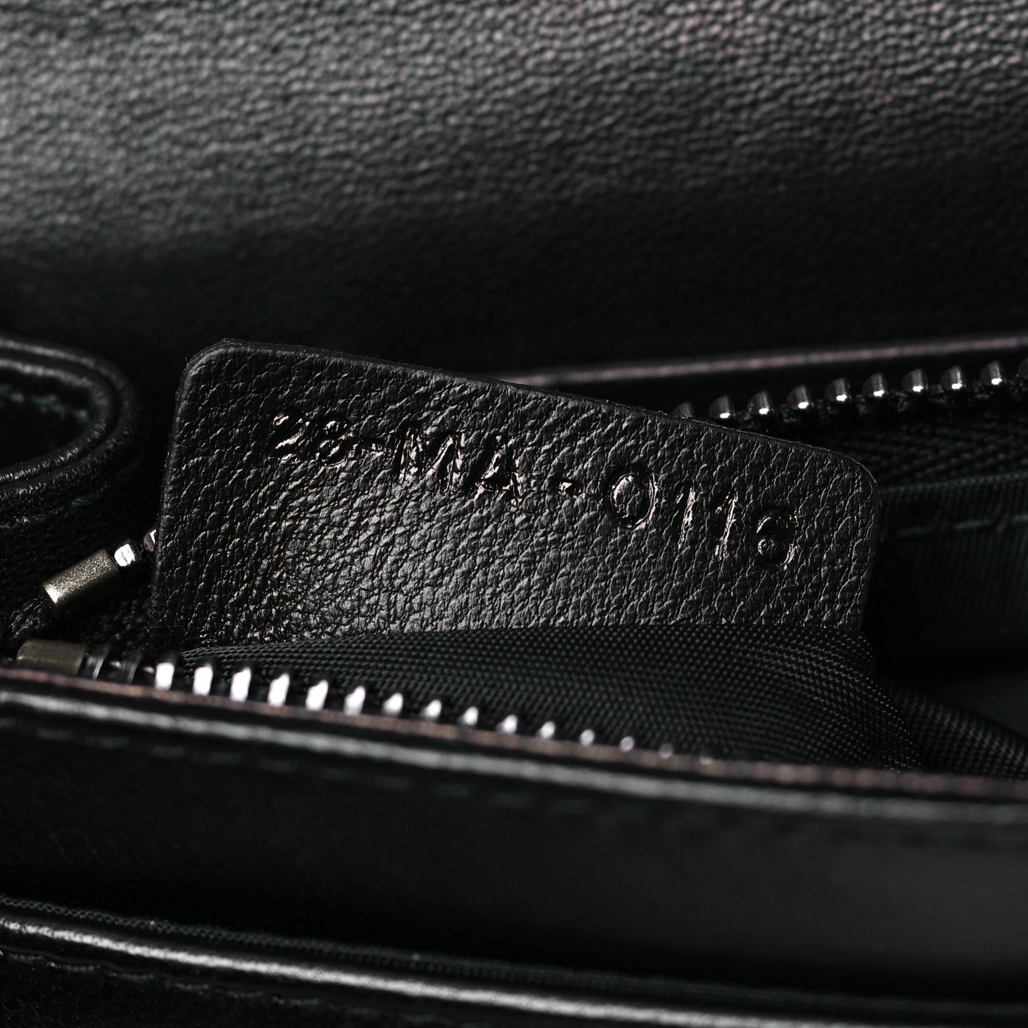 Christian Dior Smooth Lambskin Tribale Chain Wallet Black 7 of 9