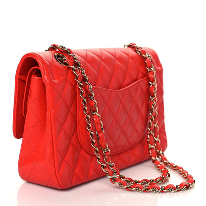 Chanel Caviar Quilted Medium Double Flap Red 3 of 12