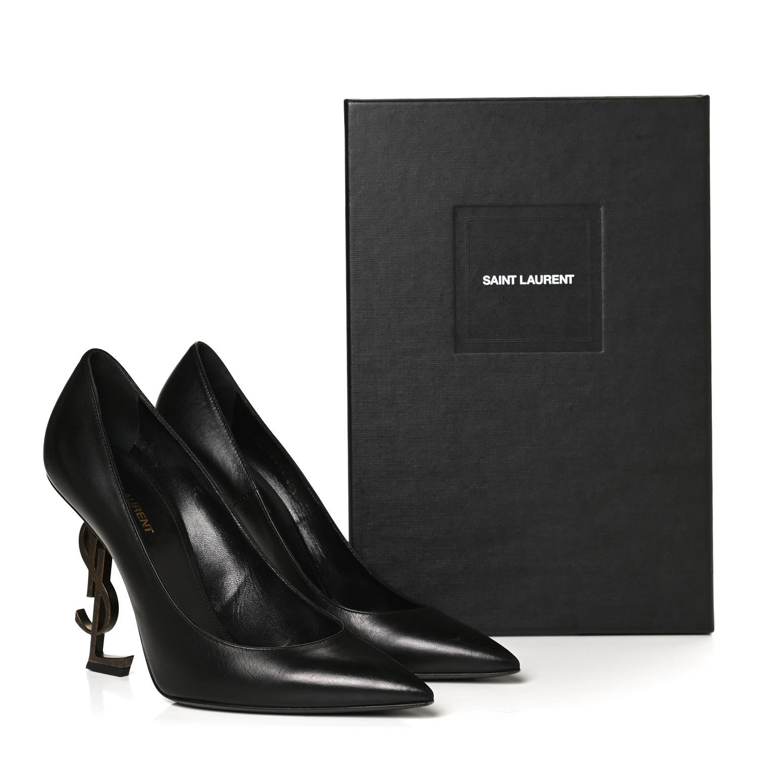 Saint Laurent Calfskin Opyum 110 Pumps 40.5 Black 11 of 11