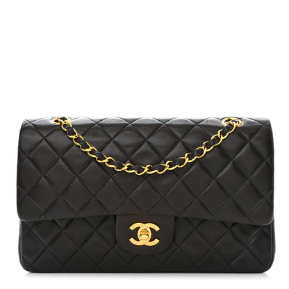 Chanel Lambskin Quilted Medium Double Flap Black 1 of 13