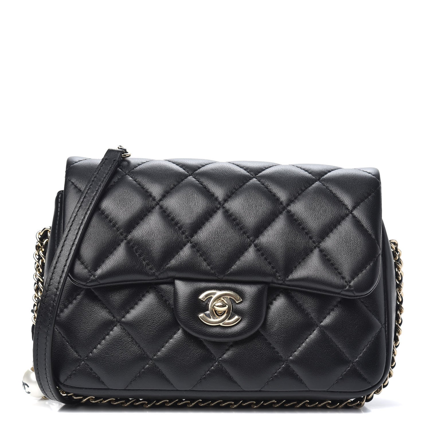 Chanel Lambskin Quilted Small My Precious Flap Black 1 of 11