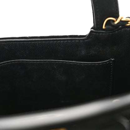 Chanel Velvet Quilted Nano Kelly Shopper Black 11 of 11