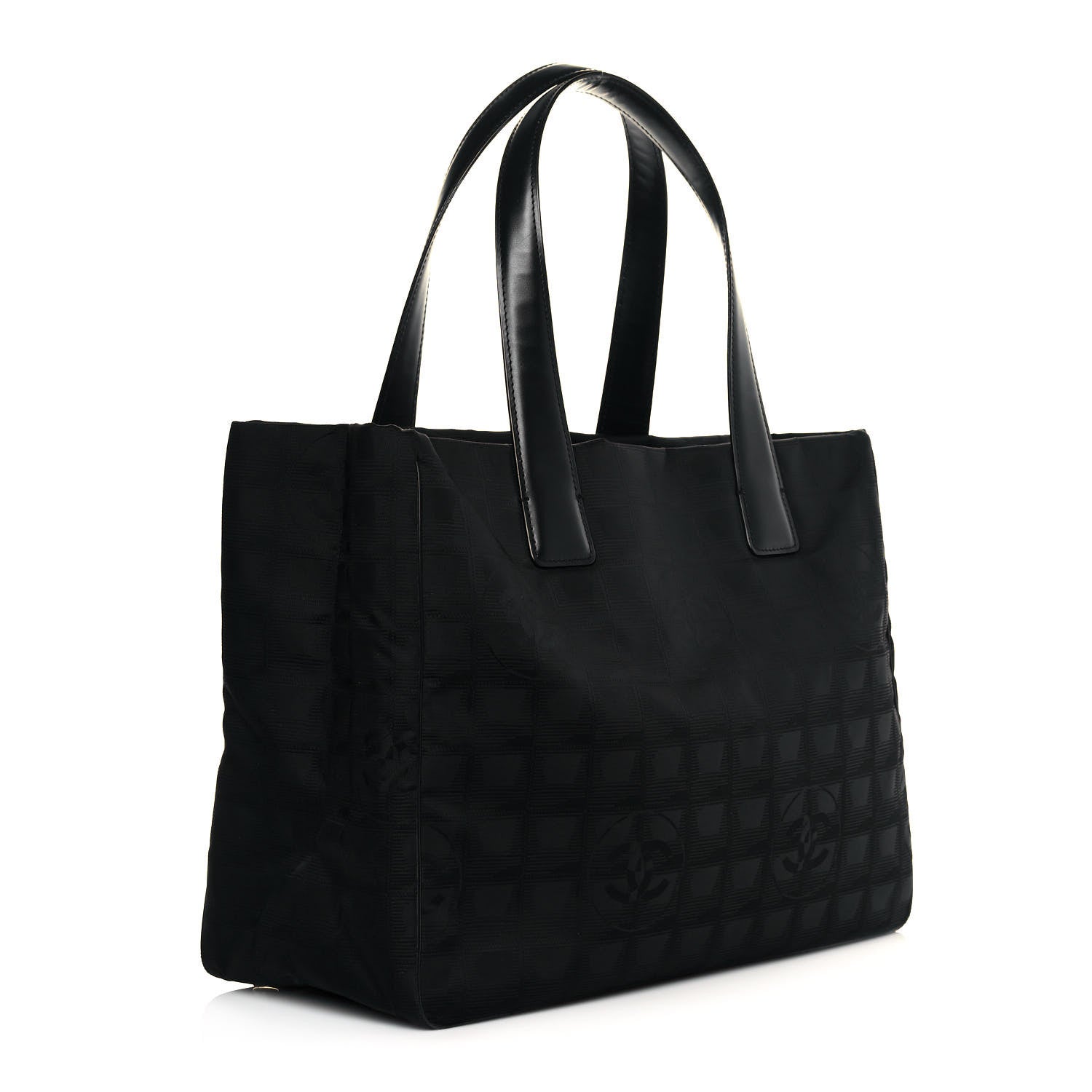 Chanel Nylon Medium Travel Tote Black 3 of 10