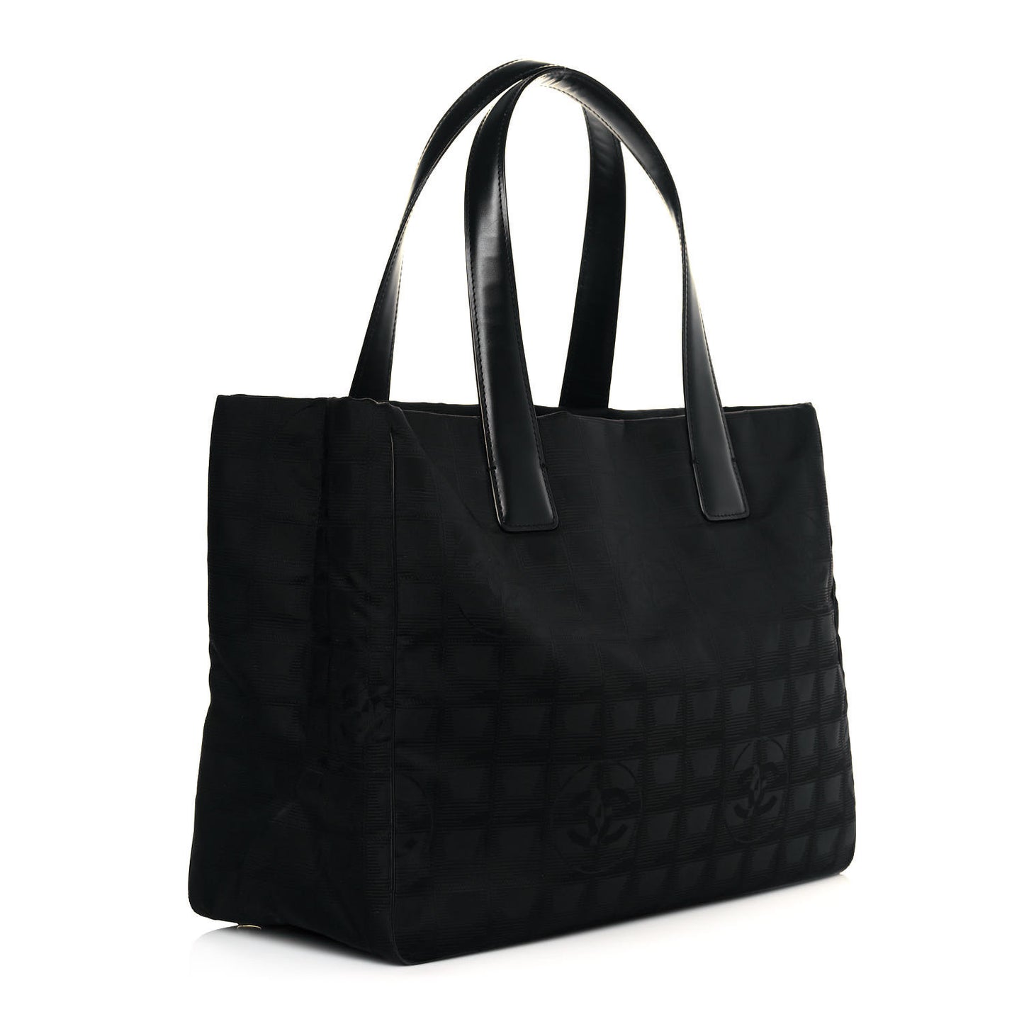 Nylon Medium Travel Tote Black