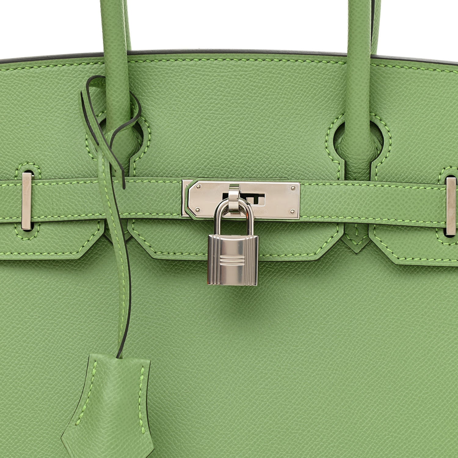 Hermes Epsom Sellier Birkin 30 Vert Criquet 8 of 14