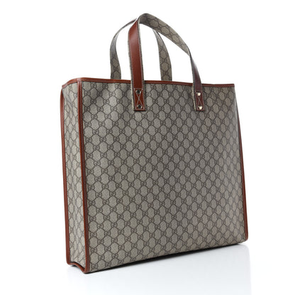 Gucci GG Plus Monogram Large Signature Web Loop Tote Brown 3 of 10