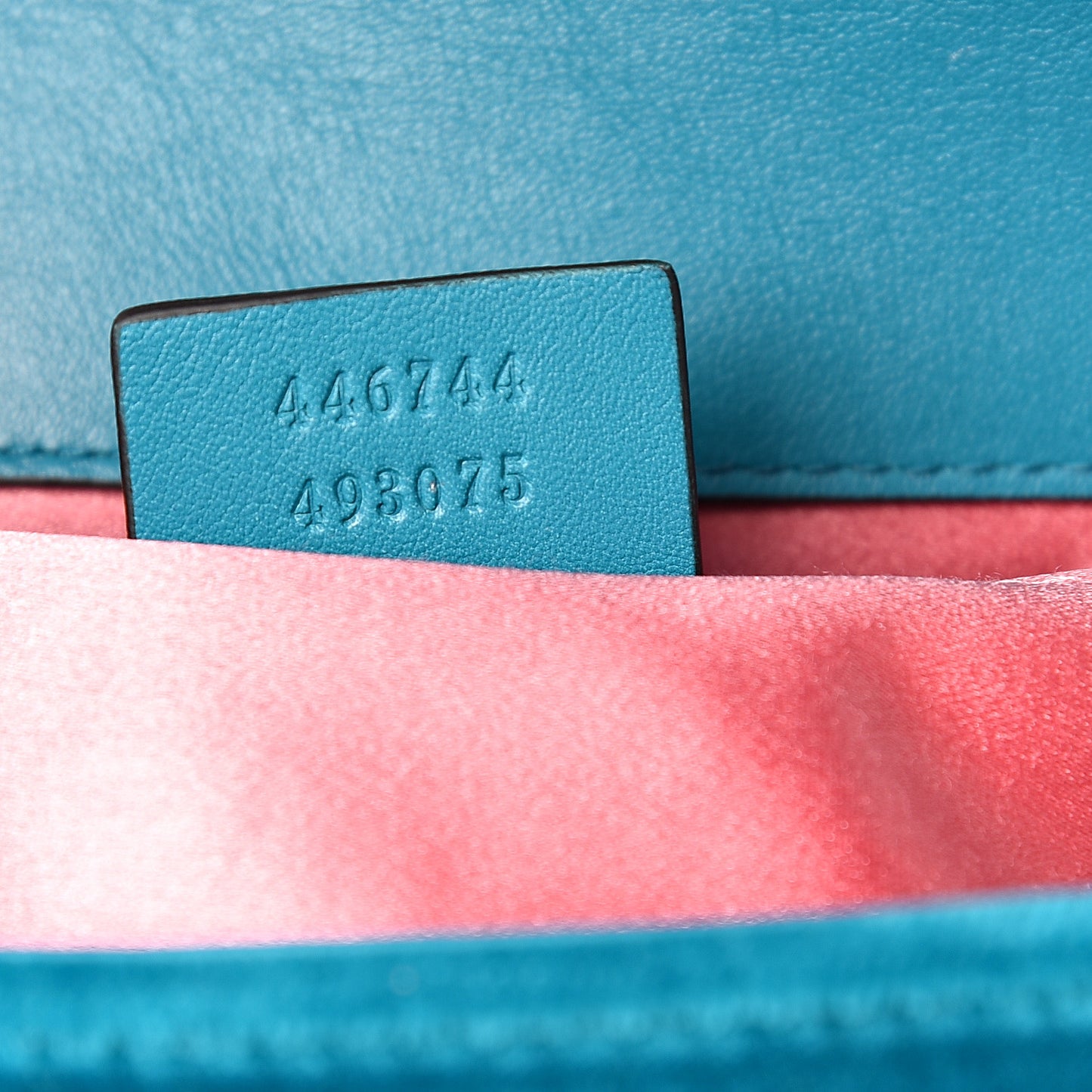 Velvet Matelasse Mini GG Marmont Shoulder Bag Pavone Cyan