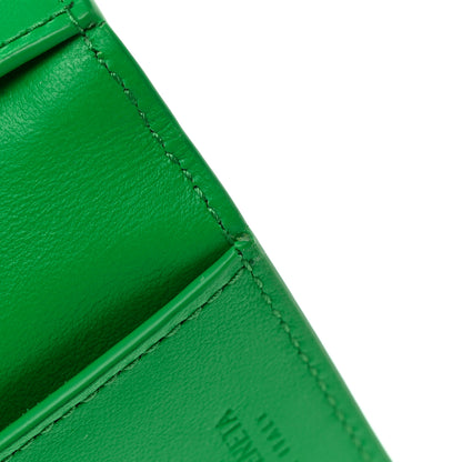 Bottega Veneta Calfskin Intrecciato Flap Card Case Parakeet 8 of 13