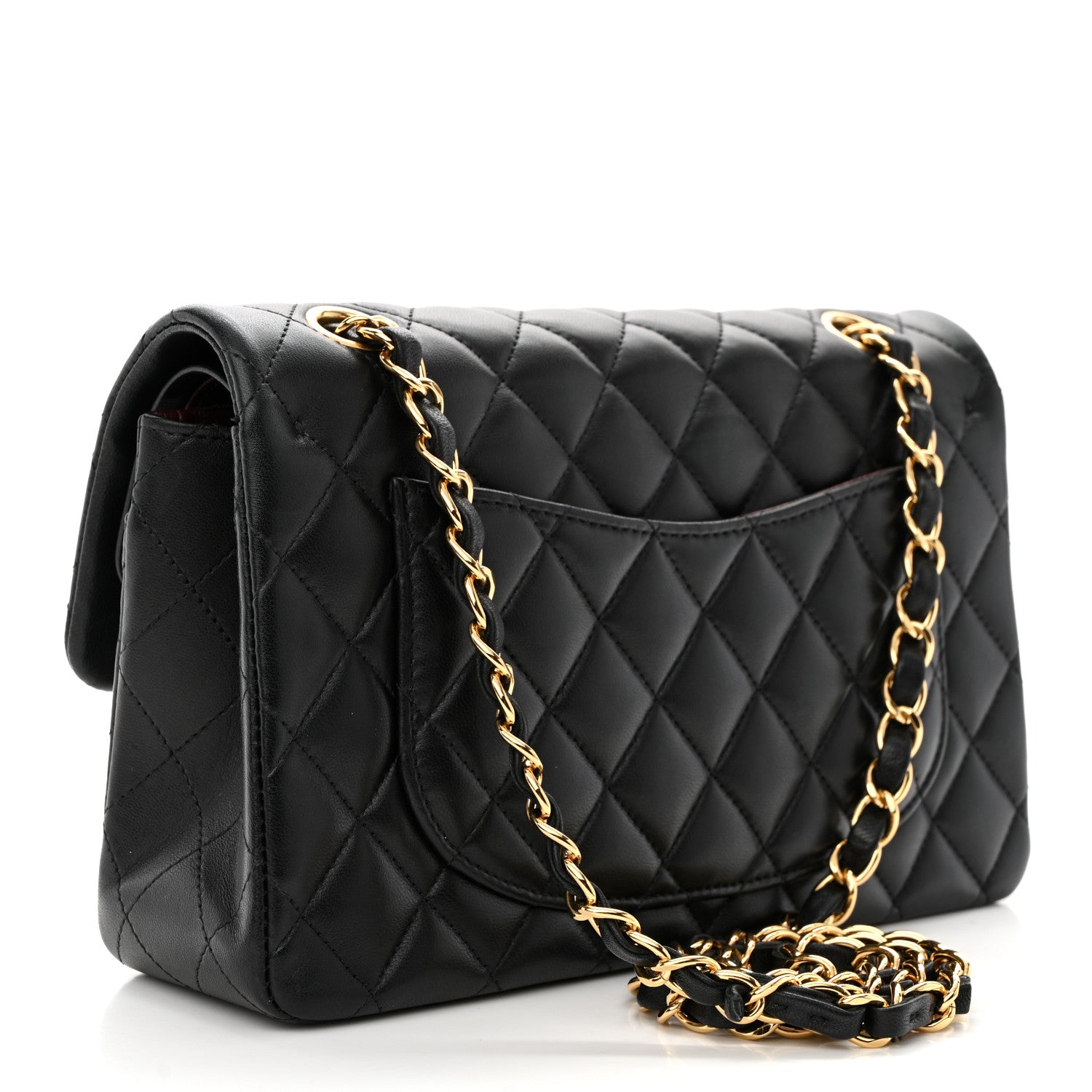 Chanel Lambskin Quilted Small Double Flap Black 3 of 15