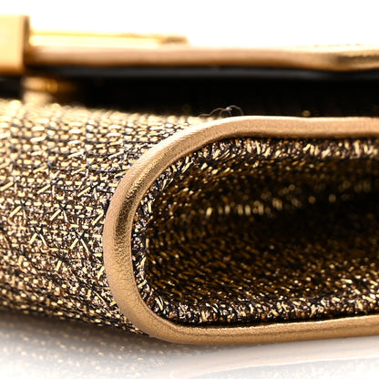 Tom Ford Metallic Textured Fabric Nobile Clutch Dark Gold 10 of 10