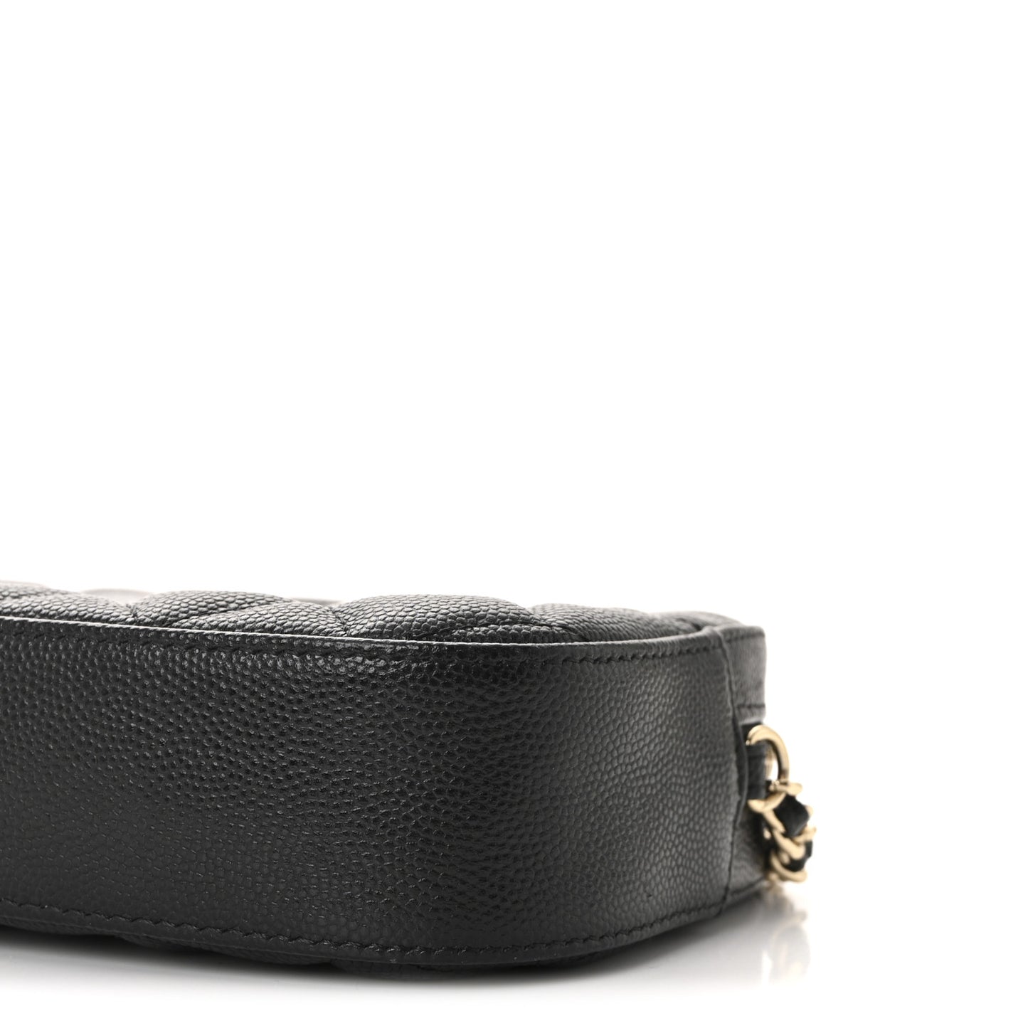 Caviar Quilted Vanity With Chain Black