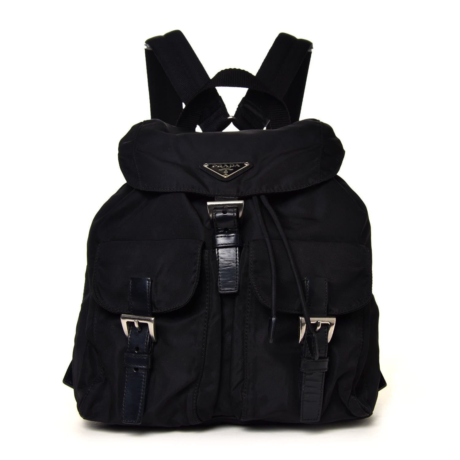 Prada Tessuto Nylon Vela Small Backpack Black 1 of 5