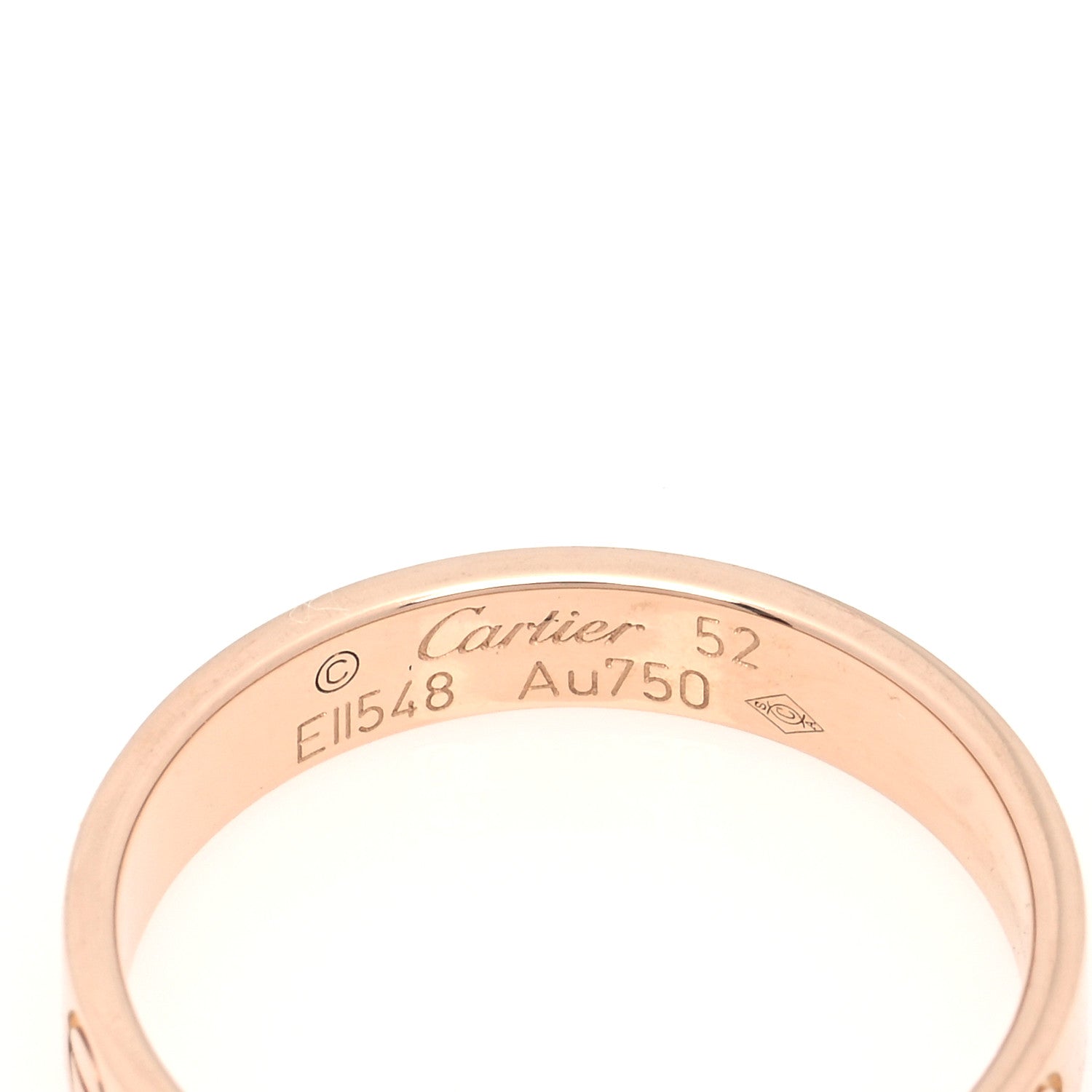Cartier 18K Pink Gold 3.5mm LOVE Wedding Band Ring 52 6 4 of 4