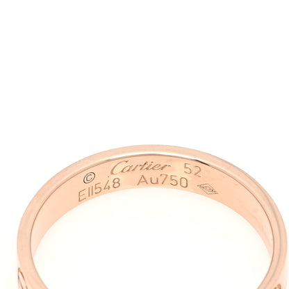 Cartier 18K Pink Gold 3.5mm LOVE Wedding Band Ring 52 6 4 of 4