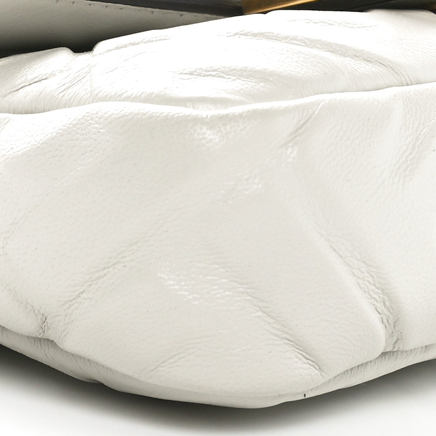 Nappa FF 1974 Embossed Mini Baguette White