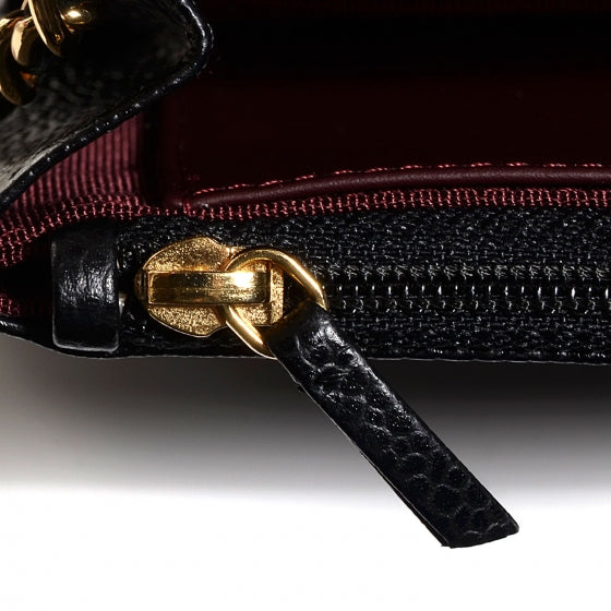 Chanel Caviar Quilted Wallet On Chain WOC Black 9 of 9
