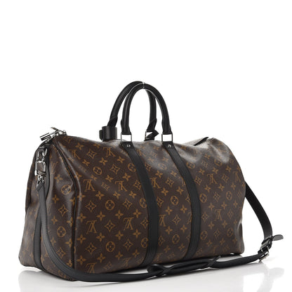 Louis Vuitton Monogram Macassar Keepall Bandouliere 45 4 of 8